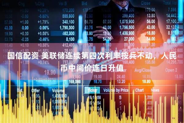 国信配资 美联储连续第四次利率按兵不动，人民币中间价连日升值